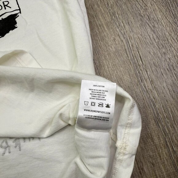 Rome Pays Off King Pleasure Mens White City Art Graphic Print T Shirt Size M - Picture 7 of 10